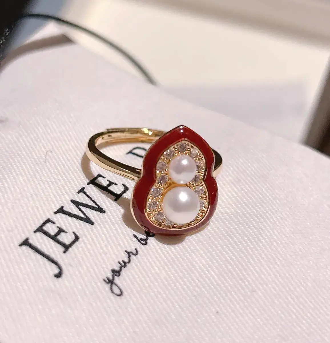 New S925 Natural Freshwater Pearl Earrings 18K Gold Plated - Image 3