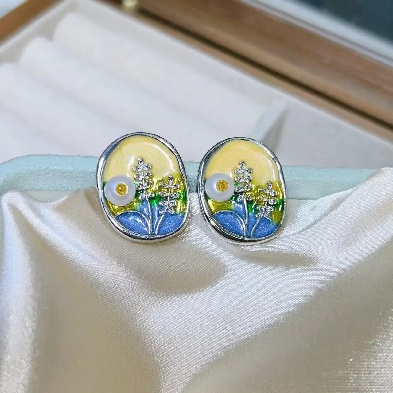 New S925 Natural Freshwater Pearl Earrings 18K Gold Plated - Image 65