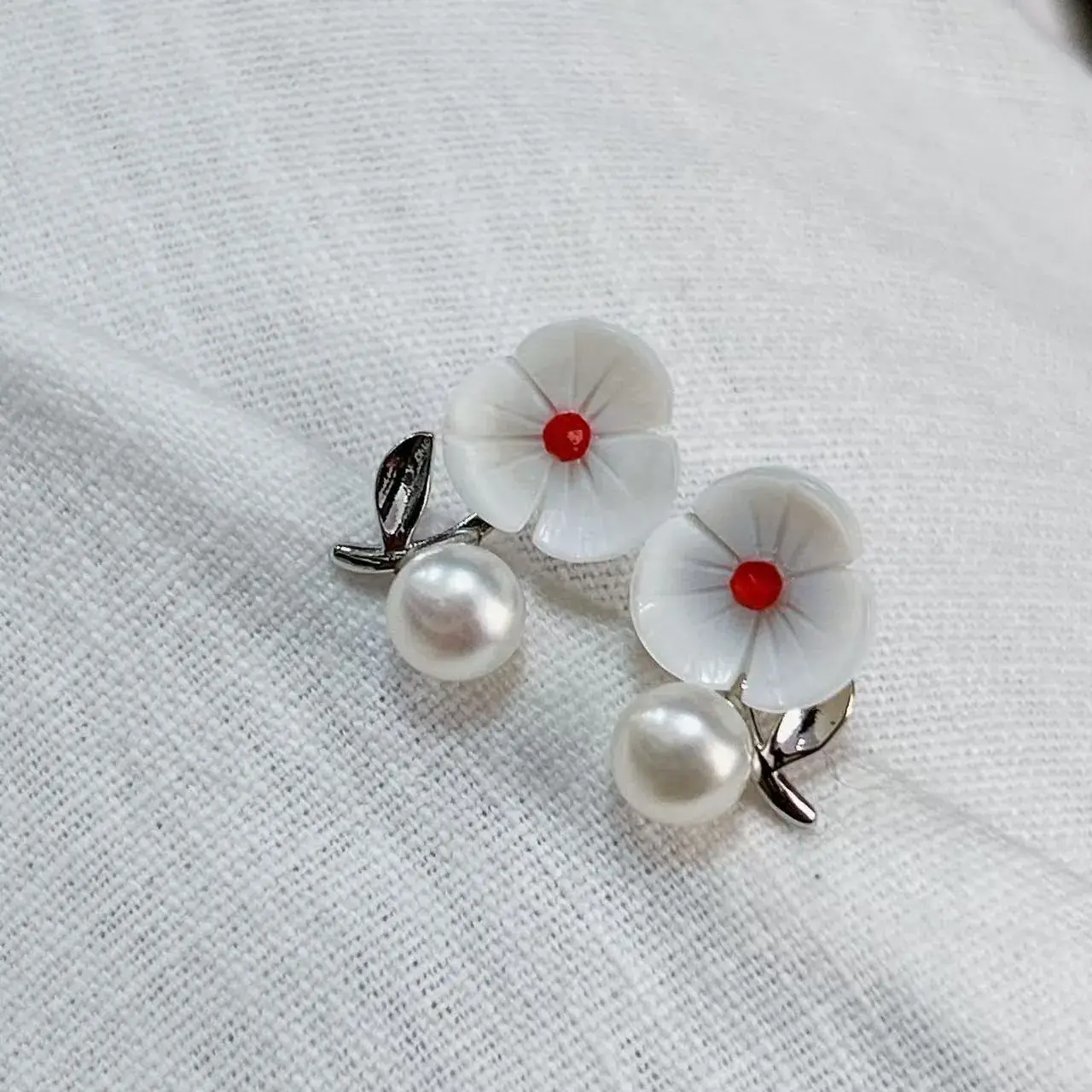 New S925 Natural Freshwater Pearl Earrings 18K Gold Plated - Image 72