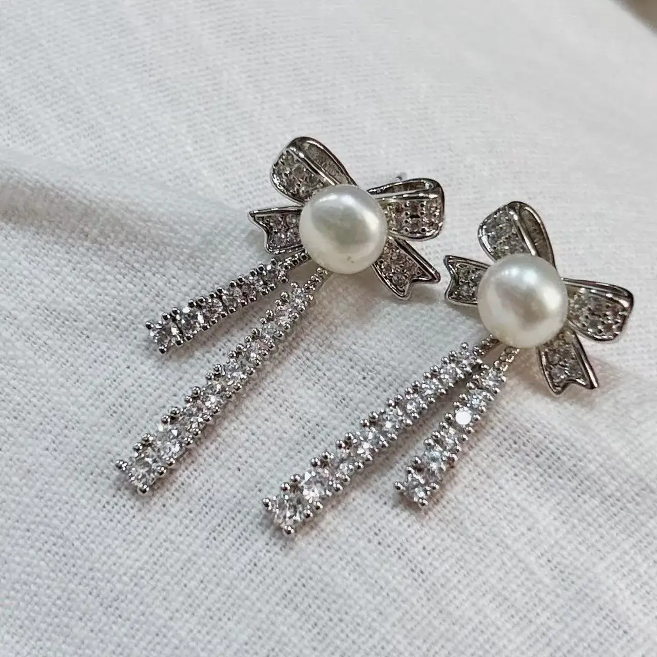 New S925 Natural Freshwater Pearl Earrings 18K Gold Plated - Image 73