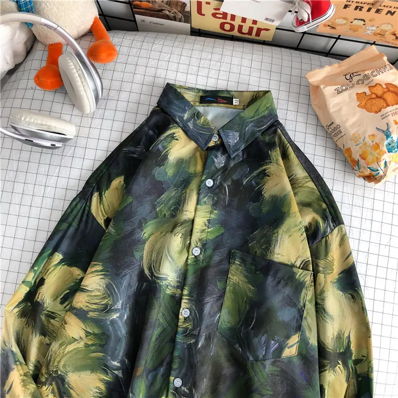 Men's Long Sleeve Camo Printed Coat 2023 - Image 4