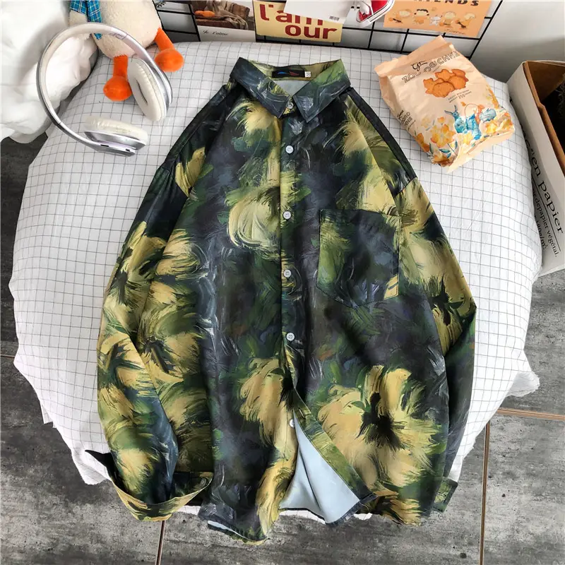 Men's Long Sleeve Camo Printed Coat 2023 — feature 10