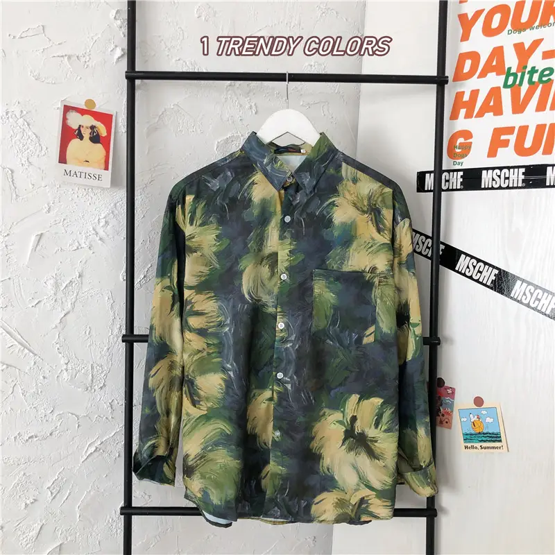 Men's Long Sleeve Camo Printed Coat 2023 — feature 14