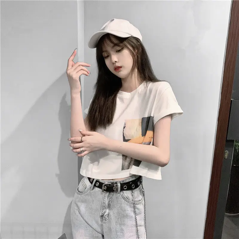 Women Short Sleeve T-Shirt 2025 Summer Loose Fit — feature 11