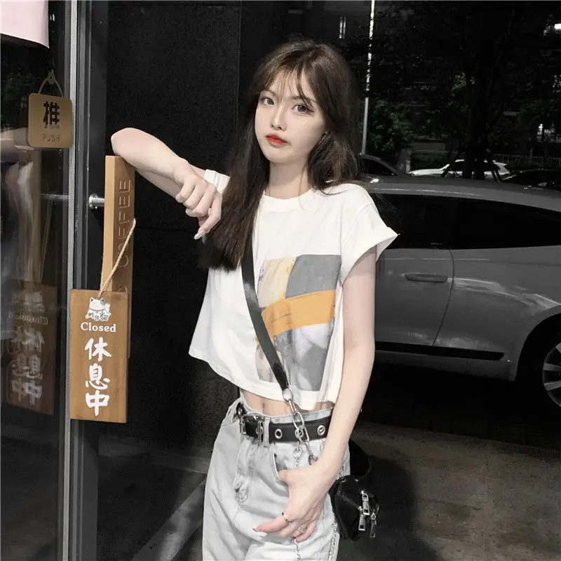 Women Short Sleeve T-Shirt 2025 Summer Loose Fit — feature 7