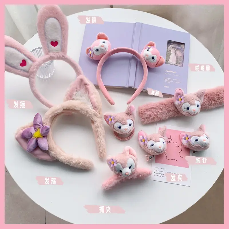 Plush Embroidered Hairband for Girls Winter - Image 82