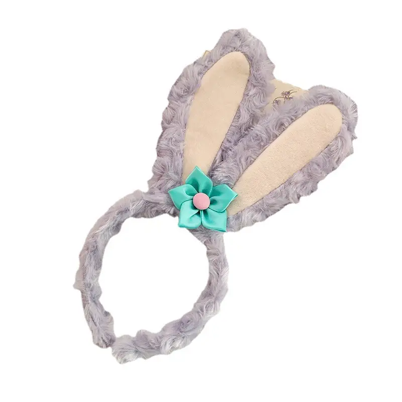 Plush Embroidered Hairband for Girls Winter - Image 84
