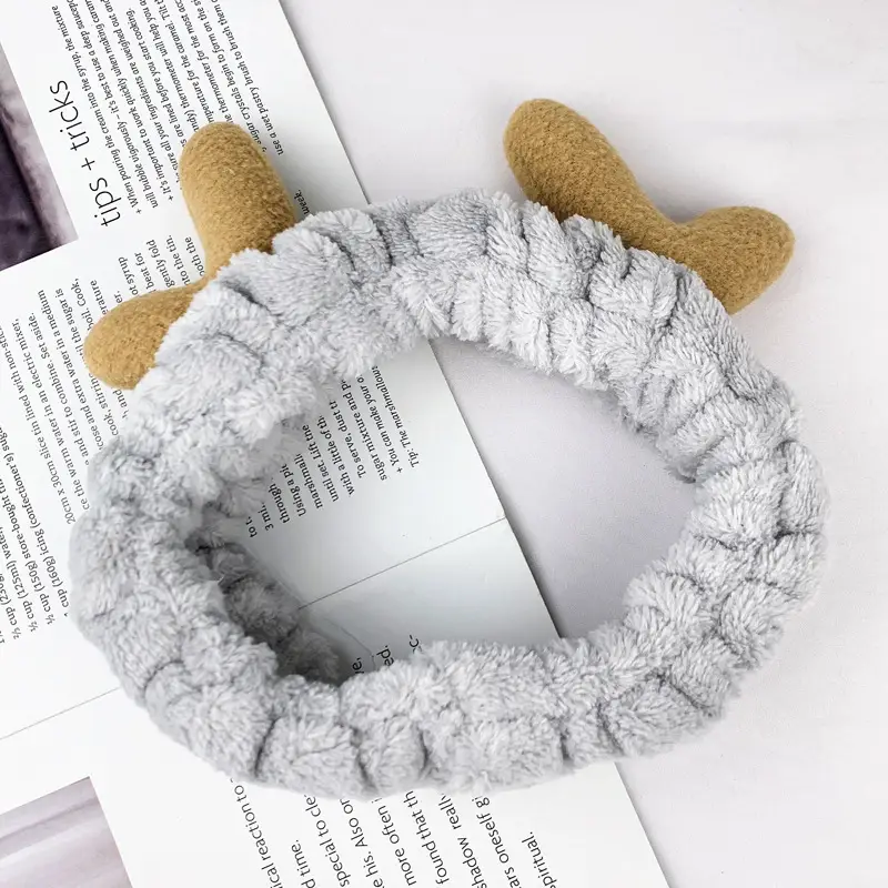 Plush Embroidered Hairband for Girls Winter - Image 12