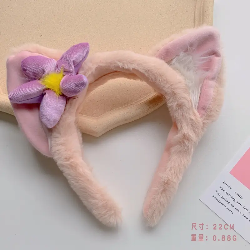Plush Embroidered Hairband for Girls Winter - Image 31