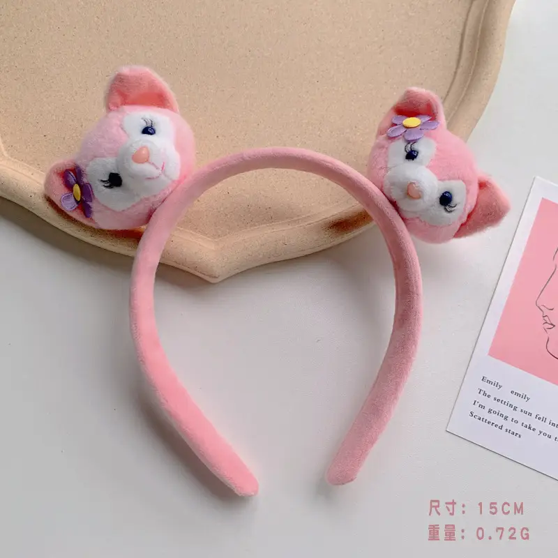 Plush Embroidered Hairband for Girls Winter - Image 32