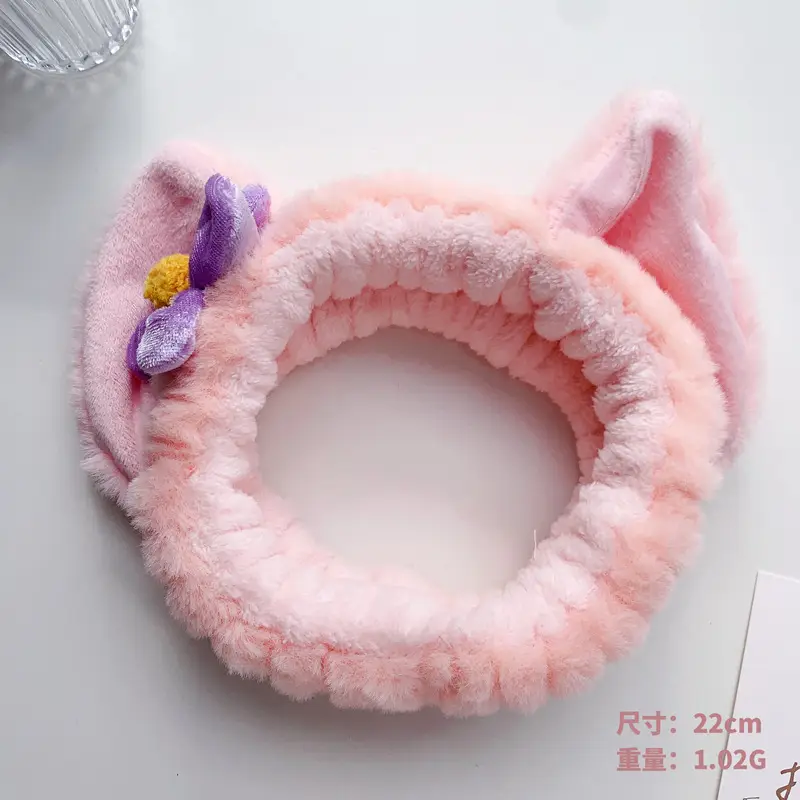 Plush Embroidered Hairband for Girls Winter - Image 34