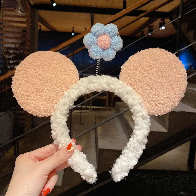 Plush Embroidered Hairband for Girls Winter - Image 54