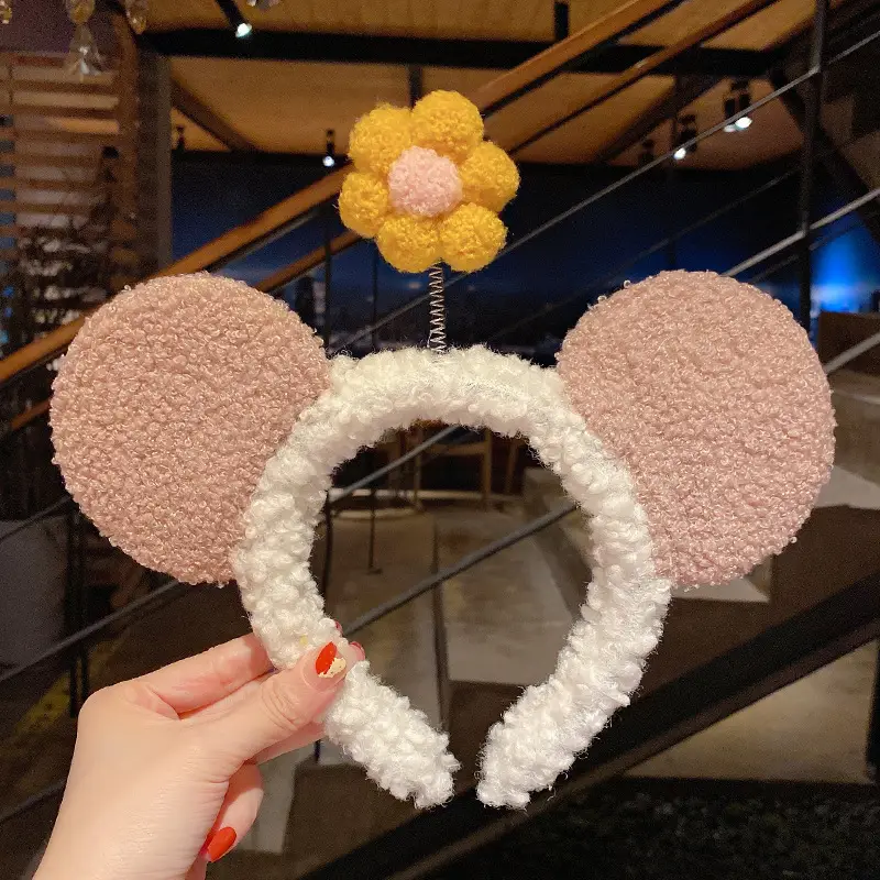 Plush Embroidered Hairband for Girls Winter - Image 55