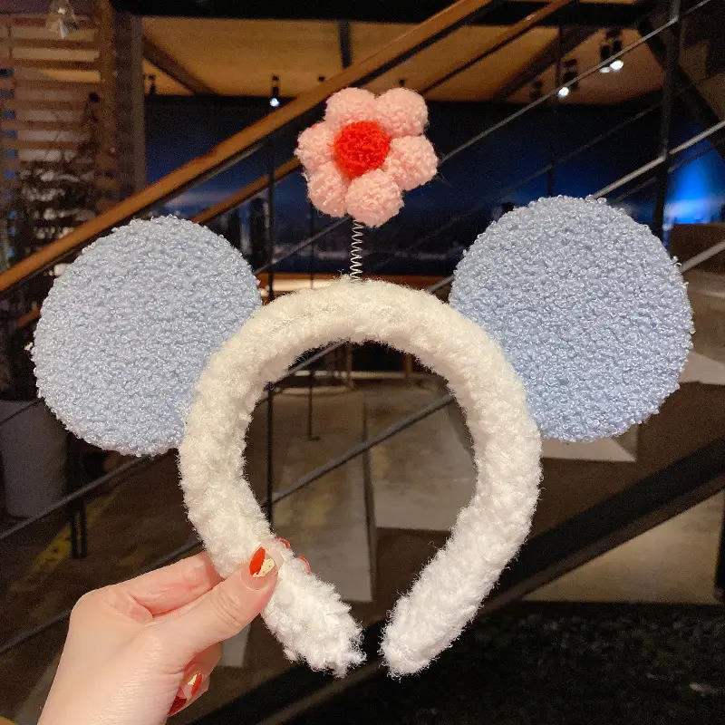 Plush Embroidered Hairband for Girls Winter - Image 56