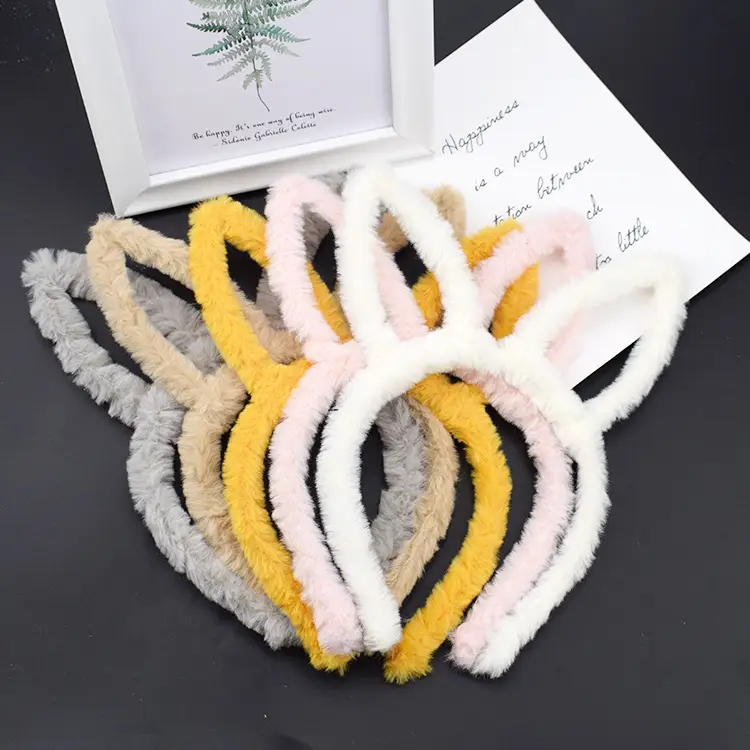 Plush Embroidered Hairband for Girls Winter - Image 57