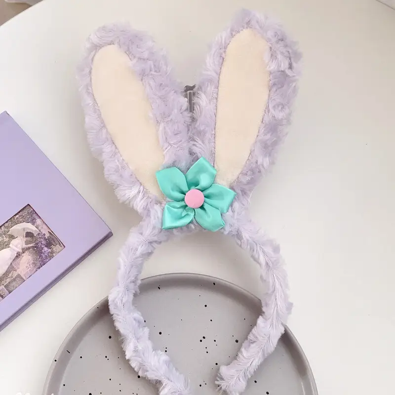 Plush Embroidered Hairband for Girls Winter - Image 6