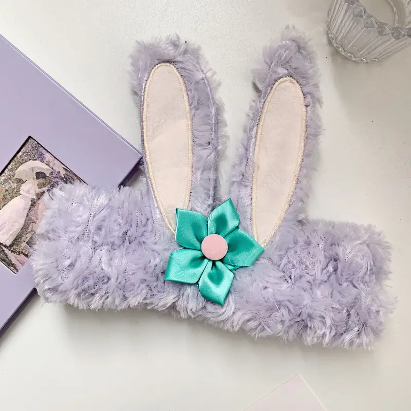 Plush Embroidered Hairband for Girls Winter - Image 7