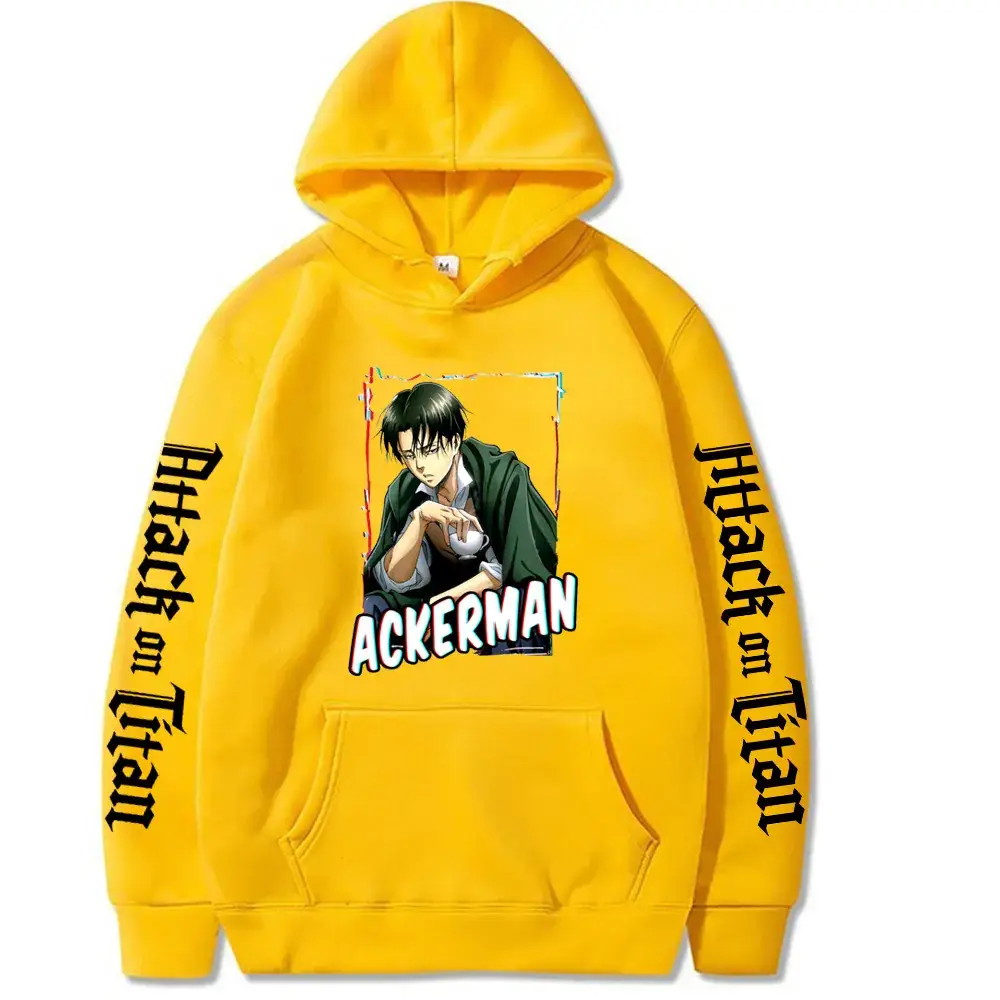 Cross-Border Attack on Titan Hoodie Black Youth Casual - Image 2