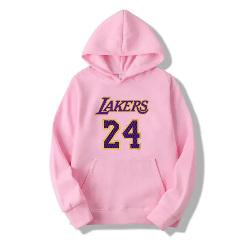 New Men's White Lakers 24 Hoodie Large - Image 6