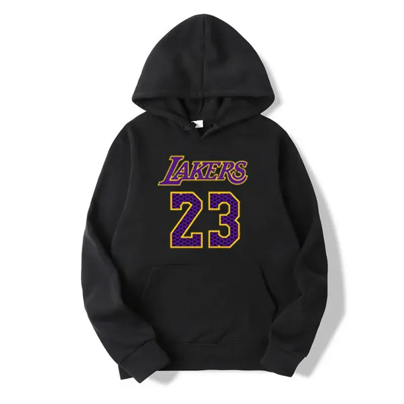New Men's White Lakers 24 Hoodie Large - Image 13