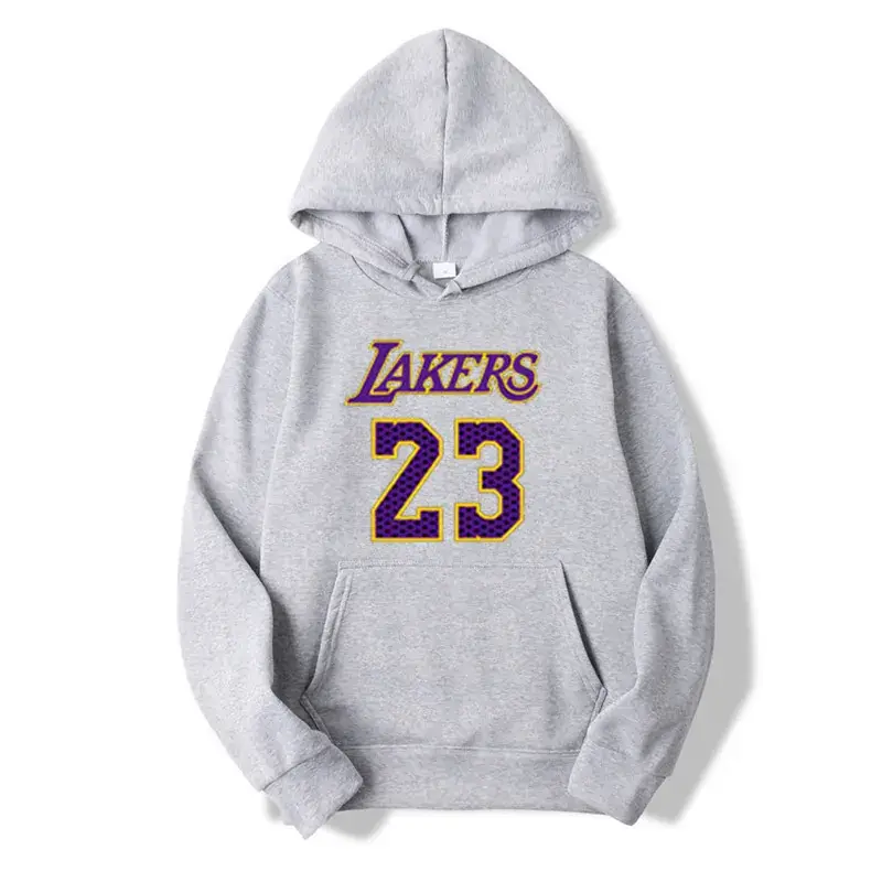 New Men's White Lakers 24 Hoodie Large - Image 15