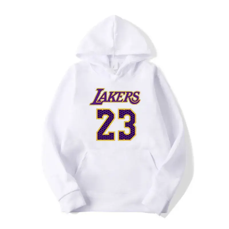 New Men's White Lakers 24 Hoodie Large - Image 19