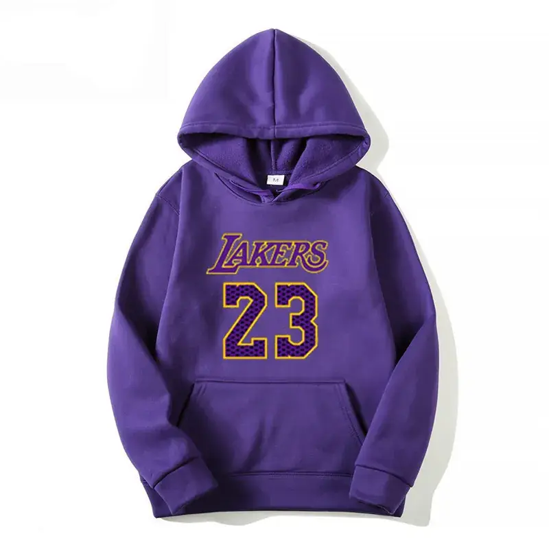 New Men's White Lakers 24 Hoodie Large - Image 24