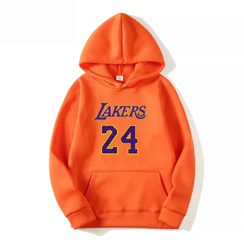 New Men's White Lakers 24 Hoodie Large - Image 9