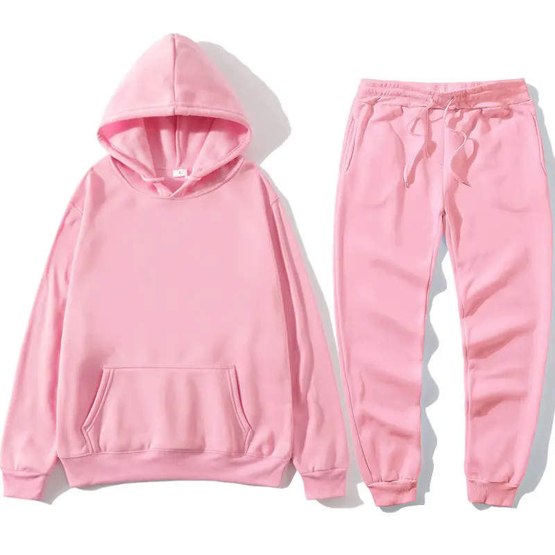 Men Red Hooded Sweatshirt Set Orange Hoodie Pants - Image 35