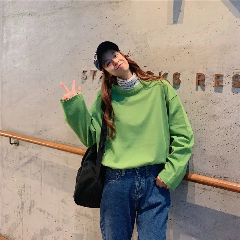 Orange Long Sleeve T-Shirt for Women Large 2025 — feature 10