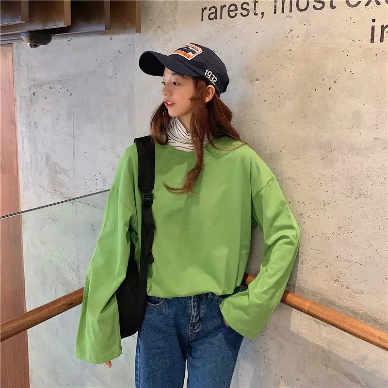 Orange Long Sleeve T-Shirt for Women Large 2025 — feature 12
