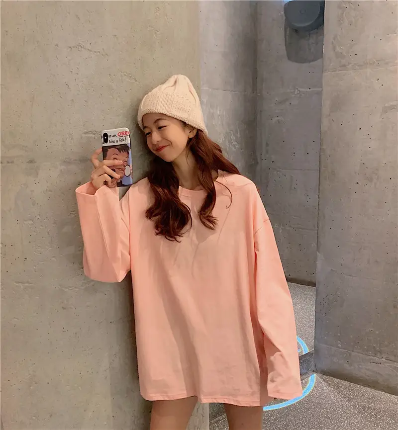 Orange Long Sleeve T-Shirt for Women Large 2025 — feature 14