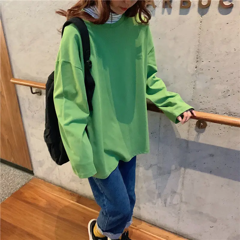 Orange Long Sleeve T-Shirt for Women Large 2025 — feature 9