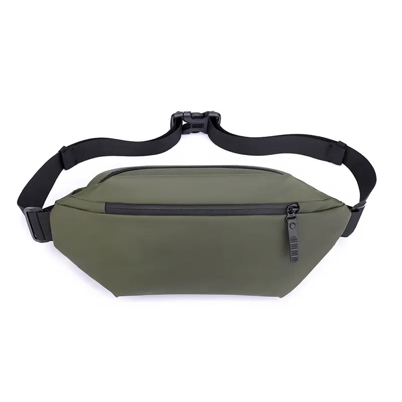 Men's Waterproof Shoulder Messenger Bag Olive Green - Image 4