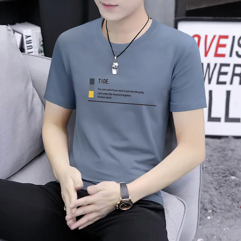 Men White Graphic T-Shirt Round Neck Ice Short Sleeve - Image 4