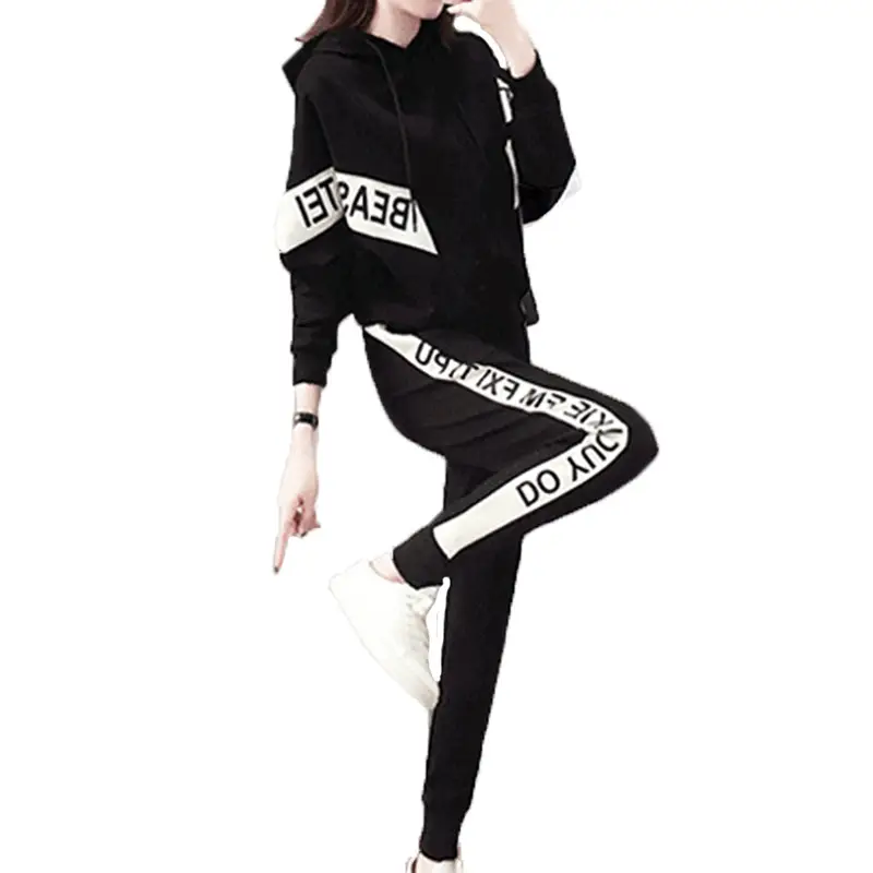 Women's Red Hoodie Sweatshirt Set Winter Casual Korean Fashion - Image 6