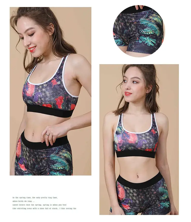 Thin & Stylish Black White Print Sports Underwear Set — feature 11