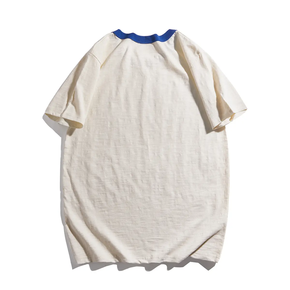 Ami Kaji Nostalgic Slim Fit T-Shirt Cotton Beige - Image 2