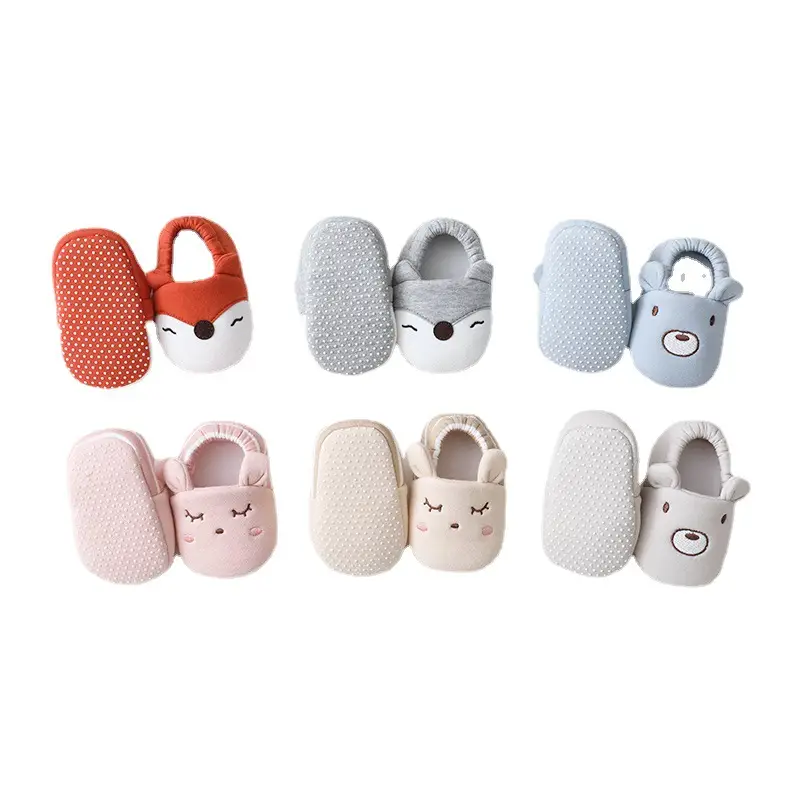 Baby Soft Slip-On Socks Grey Newborn Floor Socks