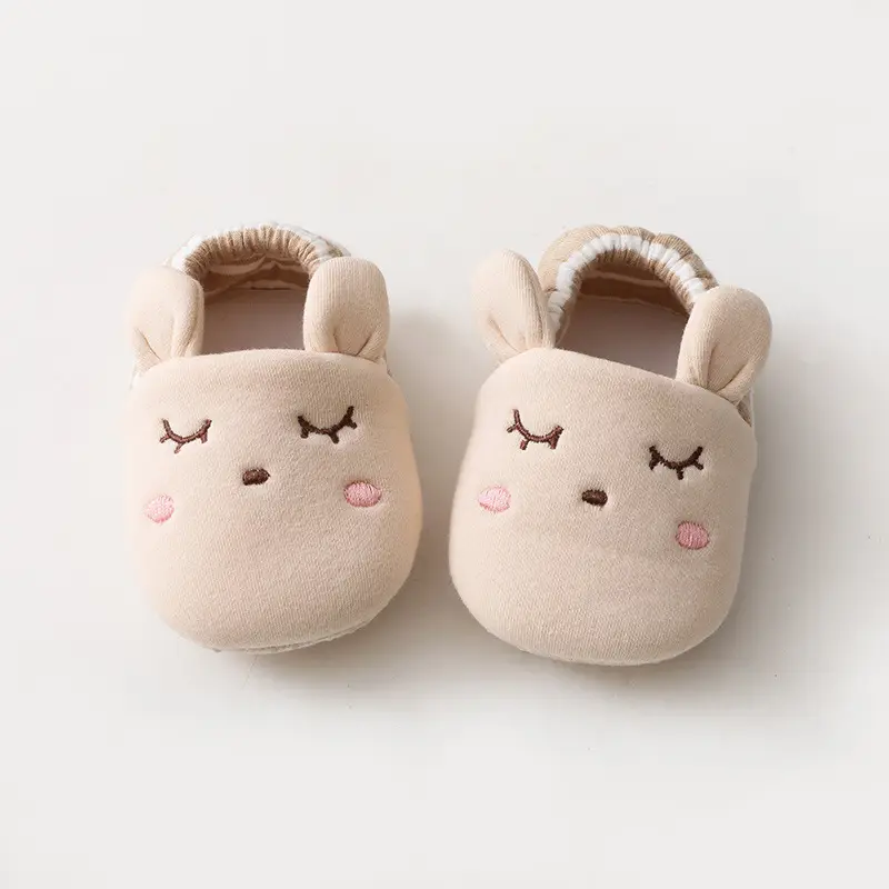 Baby Soft Slip-On Socks Grey Newborn Floor Socks