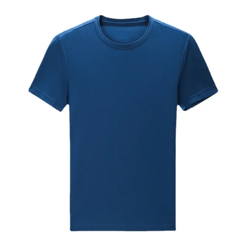 Men's Green New Tencel Cotton Short Sleeve T-Shirt