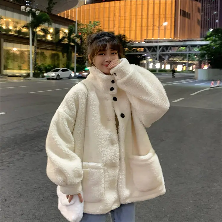 Women Thick Fleece Turtleneck Cardigan Autumn Winter 2025 - Image 3