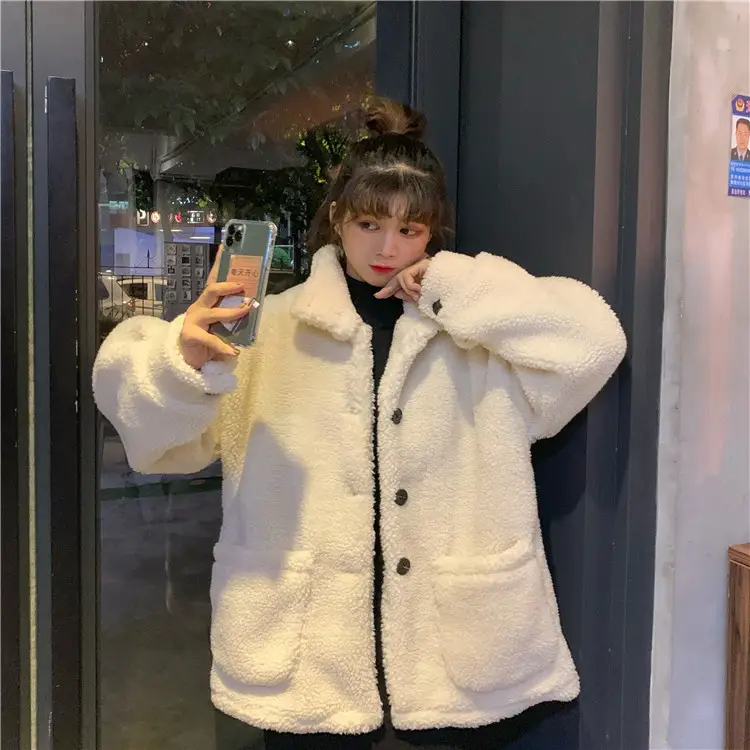 Women Thick Fleece Turtleneck Cardigan Autumn Winter 2025 — feature 8