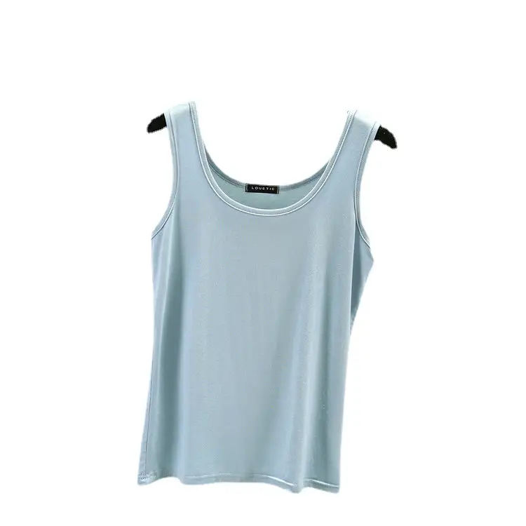 Women's Light Pink Cotton Vest Sling Base Plus Size - Image 15
