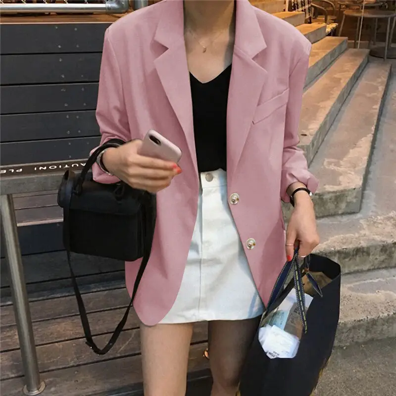 Khaki Blazer for Women 2026 Spring Autumn New Style - Image 2