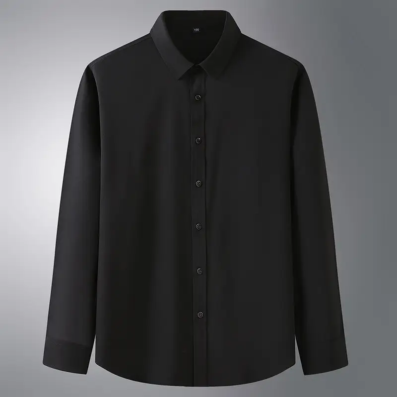 White Long Sleeve Men's Shirt Fat Guy Large - Image 2