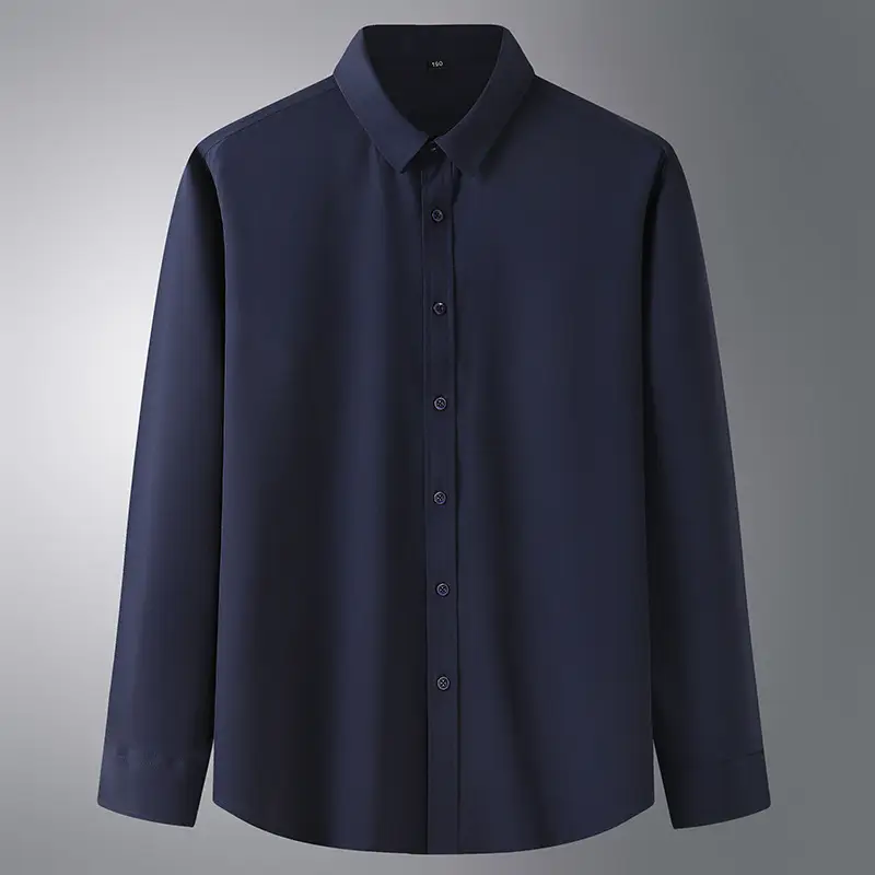 White Long Sleeve Men's Shirt Fat Guy Large - Image 5