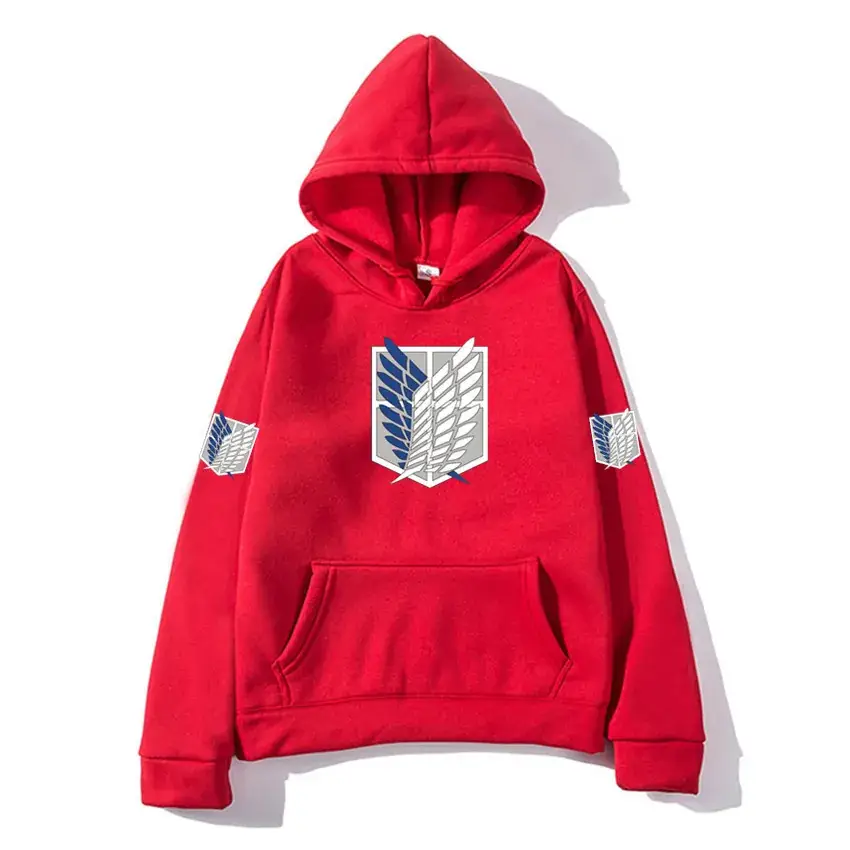 Men's Beige Attack Series Hoodie with Emblem Print - Image 17