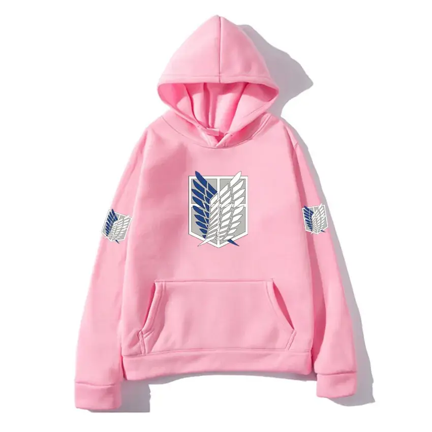 Men's Beige Attack Series Hoodie with Emblem Print - Image 18