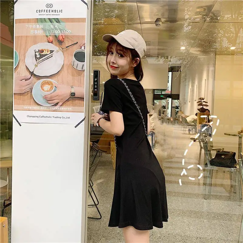 2022 Drawstring Waist Green Student Dress A-Line — feature 8